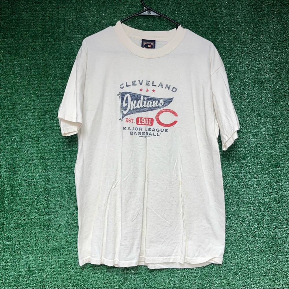 vintage Y2K Cleveland Indians Cooperstown Collection Shirt L MLB